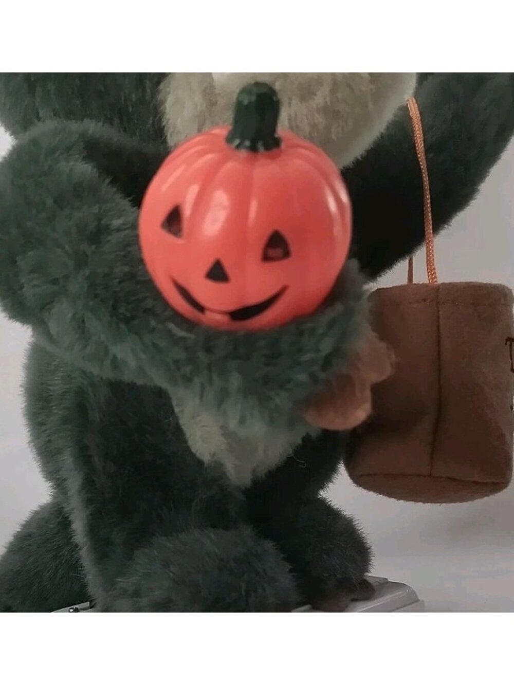 Vintage Motionettes Halloween Kids Trick or treaters Dinosaur Light Up 90s 13" - Picture 4 of 11